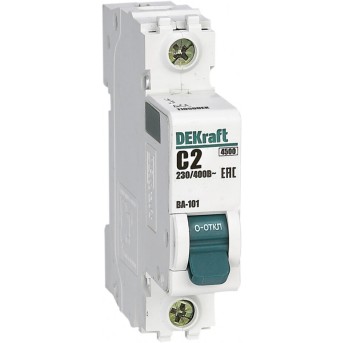 Автоматический выключатель DEKraft 11050DEK ВА101 1Р C 2A 4,5кА - Metoo (1)