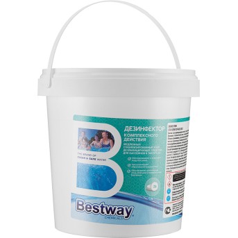 Химия для бассейна Bestway Chemicals Комплексная дезинфекция 900гр. B1909219 - Metoo (1)