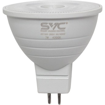 Эл. лампа светодиодная SVC LED JCDR-7W-GU5.3-4200K, Нейтральный - Metoo (1)
