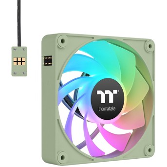 Кулер для компьютерного корпуса Thermaltake CT140 ARGB Sync PC Cooling Fan Matcha Green (3 pack) - Metoo (3)