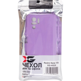 Чехол для телефона X-Game XG-HS25 для Redmi Note 10S Силиконовый Фиолетовый - Metoo (3)