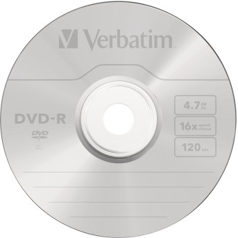 Диск DVD-R Verbatim (43547) 4.7GB 1штука Незаписанный - Metoo (1)