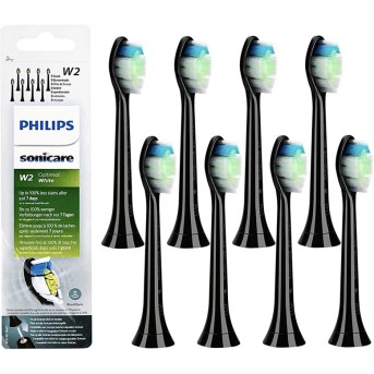 Стандартные насадки для звуковой зубной щетки Philips Sonicare Optimal White HX6068/<wbr>13 8шт - Metoo (1)