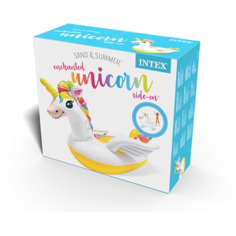 Надувная игрушка Intex 57561NP в форме единорога для плавания - Metoo (3)