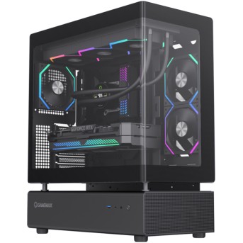 Компьютерный корпус Gamemax N80 BK Black без Б/<wbr>П - Metoo (1)