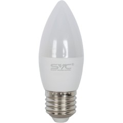Лампа светодиодная SVC LED C35-9W-E14-3000K Свеча Тёплый