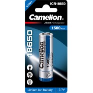 Аккумулятор CAMELION Lithium ICR18650-1500 1500 mAh 1 шт. в блистере