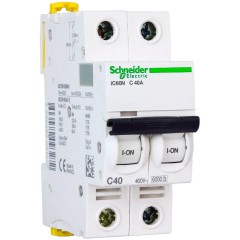 Автоматический выключатель SE A9F79240 Acti9 iC60N 2P С 40А 6 kA