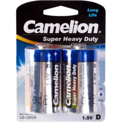 Батарейка CAMELION Super Heavy Duty R20P-BP2B