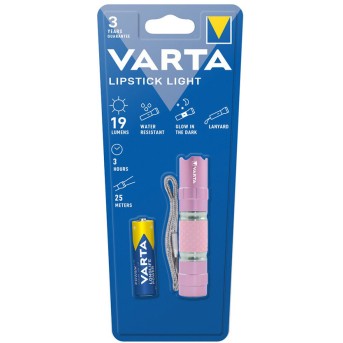 Светодиодный фонарь VARTA LED Lipstick Light Pink - Metoo (2)