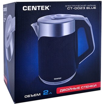 Чайник электрический Centek CT-0023 Синий - Metoo (3)
