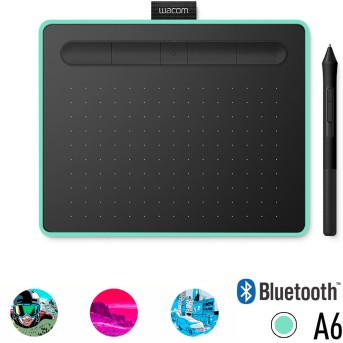 Графический планшет Wacom Intuos Small Bluetooth (CTL-4100WLE-N) Зелёный - Metoo (1)