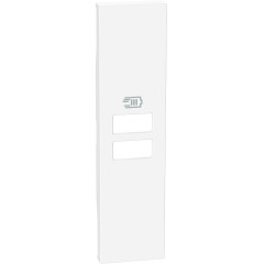Лицевая панель Bticino KW13C Living Now USB 2 разъёма 15 Вт/<wbr>3000мА 1 модуль белый
