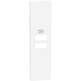 Лицевая панель Bticino KW13C Living Now USB 2 разъёма 15 Вт/<wbr>3000мА 1 модуль белый - Metoo (1)