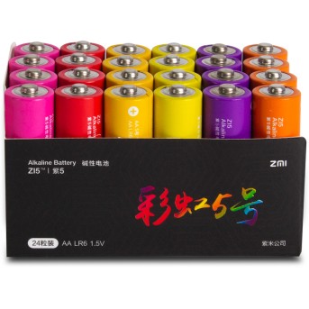 Батарейки Xiaomi ZMI ZI5 Rainbow 5 AA (24шт) - Metoo (2)