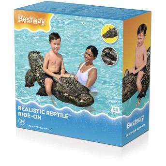 Надувная игрушка Bestway 41478 в форме крокодила для плавания - Metoo (3)