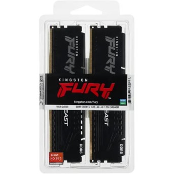 Комплект модулей памяти Kingston FURY Beast Black EXPO DDR5 16GB (Kit 2x8GB) 5200MH - Metoo (3)