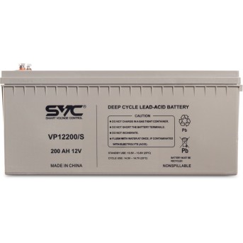 Аккумуляторная батарея SVC VP12200/<wbr>S 12В 200 Ач (552*240*230) - Metoo (2)