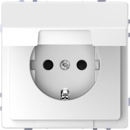 Розетка мех-м MERTEN MTN2310-6035 D-Life 16А с крышкой белый лотос