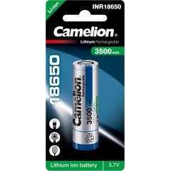 Аккумулятор CAMELION Lithium ICR18650-3500, 3500 mAh 1 шт. в блистере