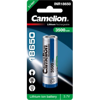 Аккумулятор CAMELION Lithium ICR18650-3500, 3500 mAh 1 шт. в блистере - Metoo (1)