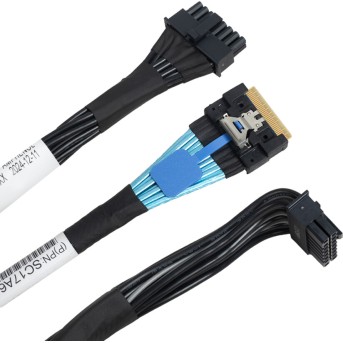 Комплект интерфейсных кабелей Lenovo ThinkSystem SR650 V2 2.5" Chassis Front BP2 SAS/<wbr>SATA Cable Kit - Metoo (2)