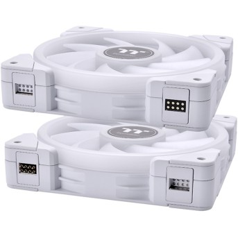 Кулер для компьютерного корпуса Thermaltake SWAFAN EX12 RGB PC Cooling Fan White (3-Fan Pack) - Metoo (2)