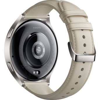 Смарт часы Xiaomi Watch 2 Titan Gray Case With White Leather Strap - Metoo (3)