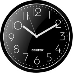 Часы настенные Centek СТ-7105 <Black> (черный)