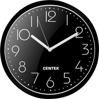 Часы настенные Centek СТ-7105 <Black> (черный) - Metoo (1)
