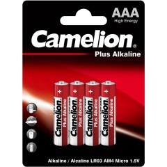 Батарейка CAMELION Plus Alkaline LR03-BP4 4 шт. в блистере