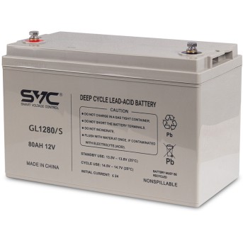Аккумуляторная батарея SVC GL1280/<wbr>S 12В 80 Ач (330*173*215) - Metoo (1)