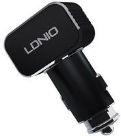 Автомобильное зарядное устройство LDNIO C306 2*USB-A 18W 5V-3.6A Auto Type-C Чёрный