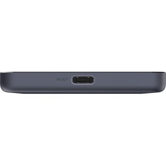 Портативный внешний аккумулятор Xiaomi Super Slim Magnetic Power Bank 5000 Black - Metoo (3)
