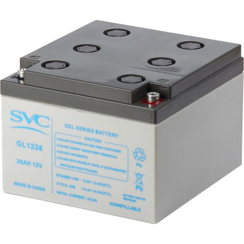 Аккумуляторная батарея SVC GL1226 12В 26 Ач - Metoo (1)