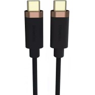Интерфейсный кабель Duracell USB7030A USB-C to USB-C Черный