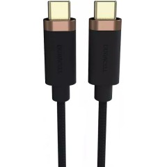 Интерфейсный кабель Duracell USB7030A USB-C to USB-C Черный