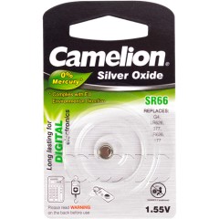 Батарейка CAMELION Silver Oxide SR66-BP1(0%Hg)