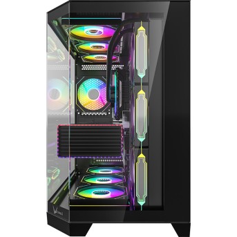 Компьютерный корпус Formula V Crystal Z6 Floe Black без Б/П в Metoo.kz - Metoo (2)