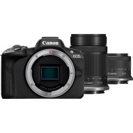 Цифровой фотоаппарат CANON EOS R50 + RF-S 18-45 mm IS STM + RF-S 55-210 mm IS STM Black