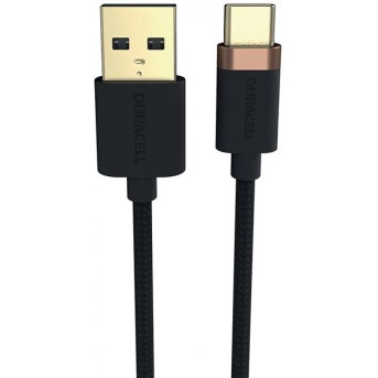 Интерфейсный кабель Duracell USB6061A USB-A to USB-C Черный - Metoo (1)