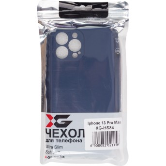 Чехол для телефона X-Game XG-HS84 для Iphone 13 Pro Max Силиконовый Тёмно-синий - Metoo (3)