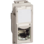 Розетка компьютерная Bticino KM4279C6 Living Now RJ45 cat6 UTP 1 модуль песочный