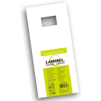Пружина пластиковая Lamirel LA-78676, 16 мм. Цвет: белый, 100 шт - Metoo (1)