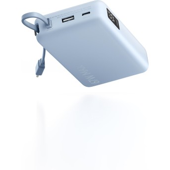 Портативный внешний аккумулятор Xiaomi 67W Power Bank 20000 (Integrated Cable) Ice Blue - Metoo (2)