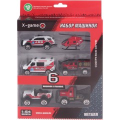 Набор машинок X-Game XGCM6K (6 машинок в уп.)