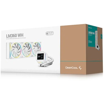 Кулер с водяным охлаждением Deepcool LM360 WH - Metoo (3)