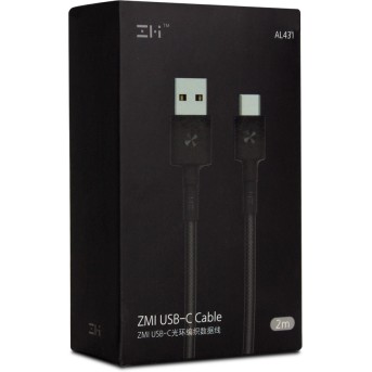 Интерфейсный кабель Xiaomi ZMI 200cm Type-C Черный - Metoo (3)