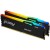 Комплект модулей памяти Kingston FURY Beast RGB KF556C40BBAK2-32 DDR5 32GB (Kit 2x16GB) 5600MHz - Metoo (1)