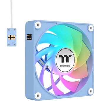 Кулер для компьютерного корпуса Thermaltake CT140 ARGB Sync PC Cooling Fan Hydrangea Blue (3 pack) - Metoo (3)